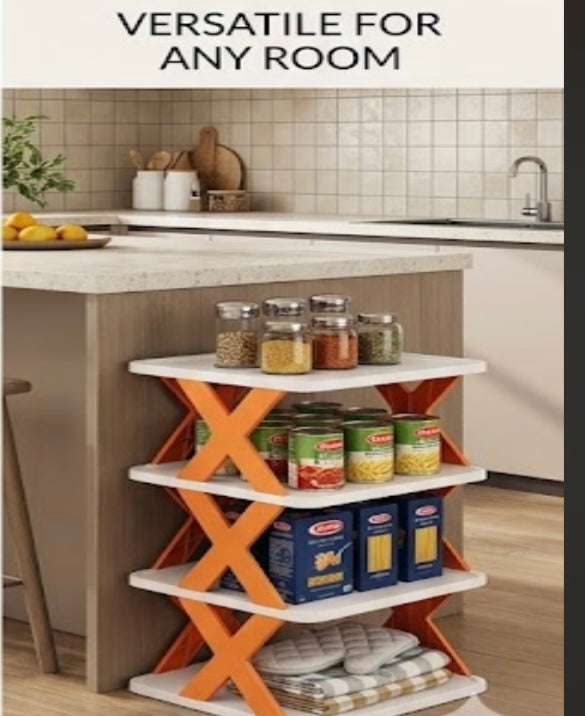 Foldable Shoe Rack (Multicolor)