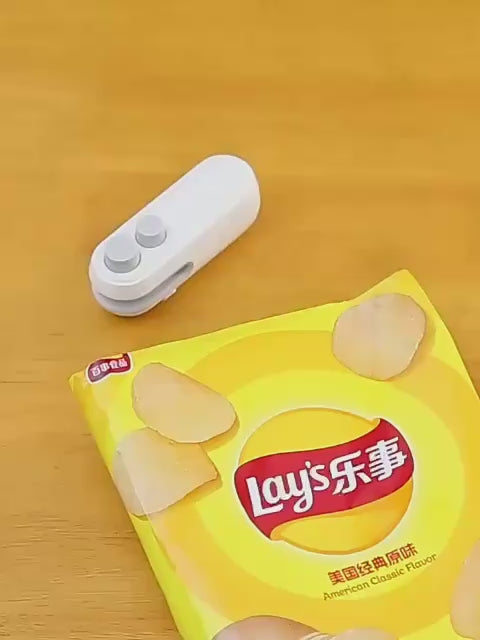 Portable Mini Sealing Machine 2 in 1 USB Rechargeable Magnetic Heat Sealing
